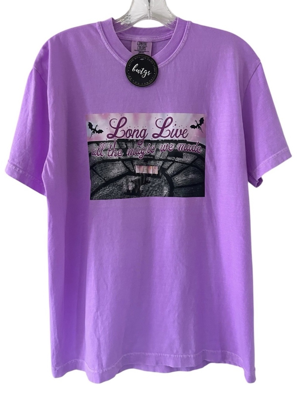 Taylor Swift Long Live Purple Concert Comfort Colors T-shirt Medium Boutique